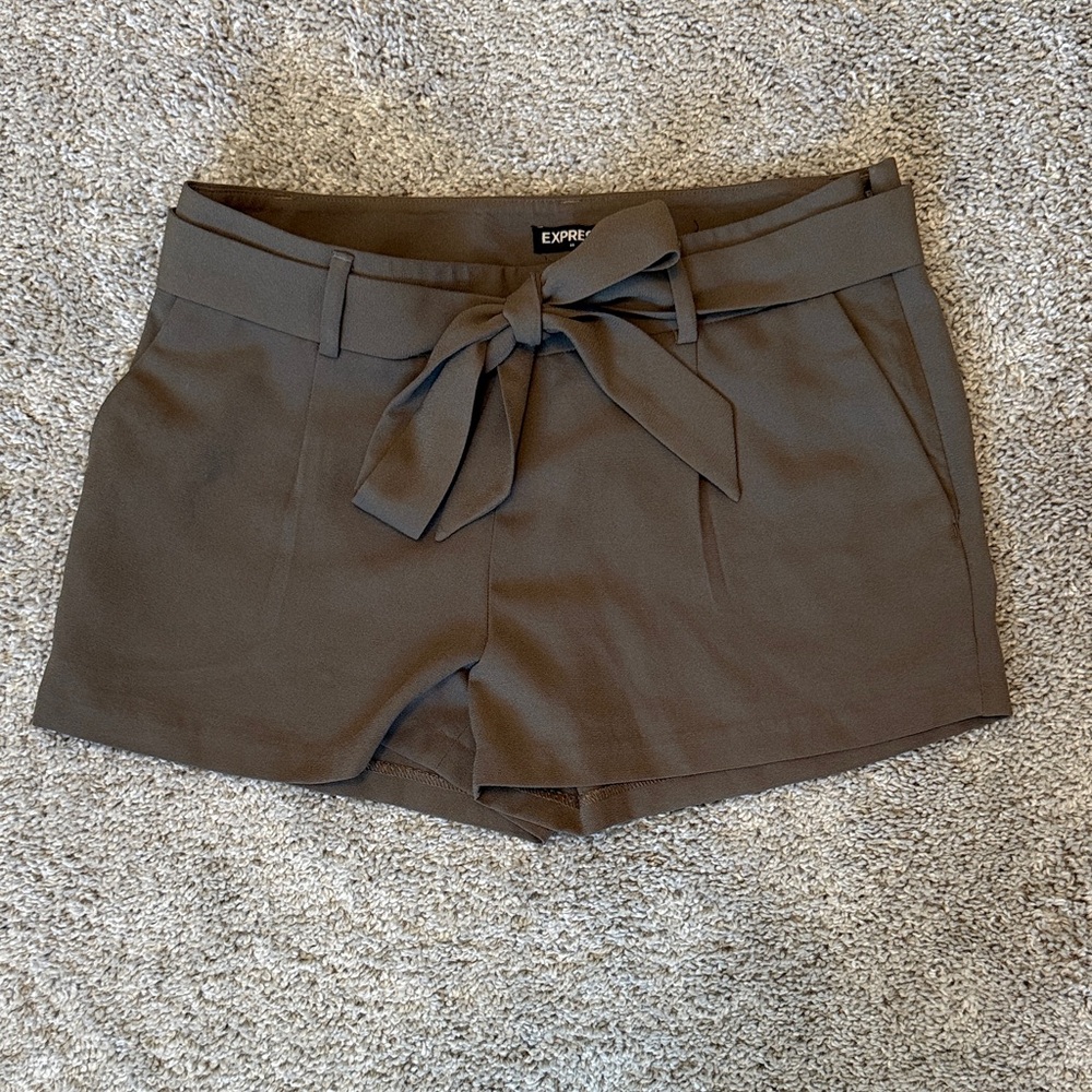 Express Women's High Waist Brown Shorts